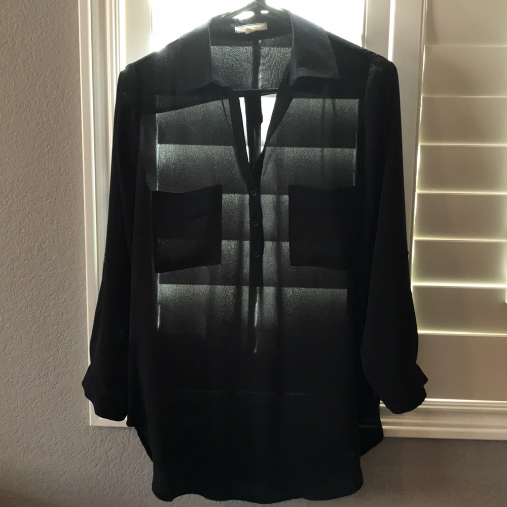 Pleione black blouse size XS